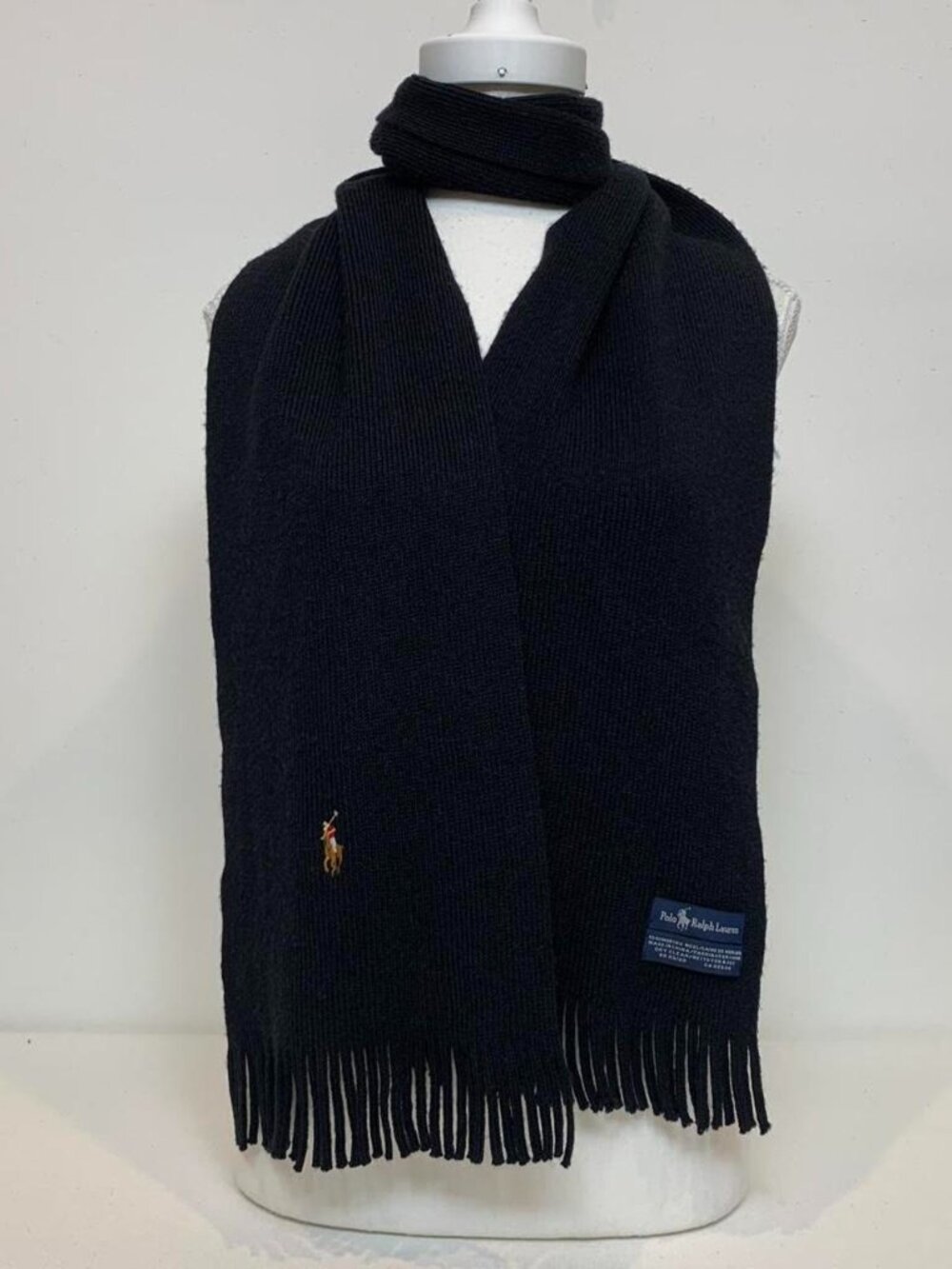 Polo Ralph Lauren Women's Black and Navy Scarf-wraps